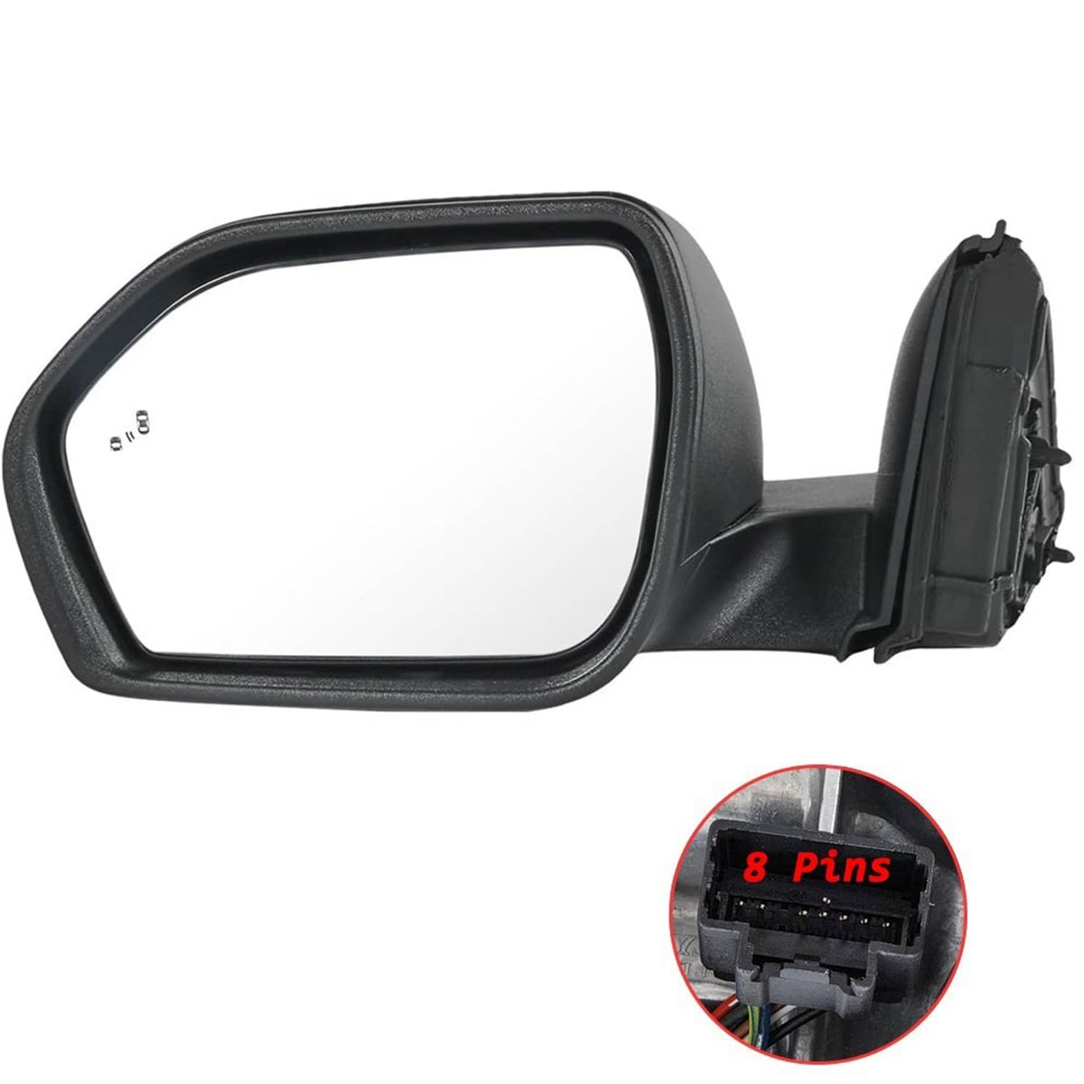 Solidspare New Left Power Mirror For 2020-2024 Ford Explorer w/ Power Heated Manual Folding