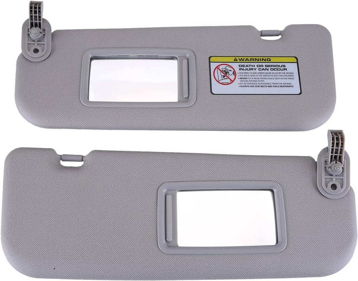 Solidspare Pair Sun Visor w/mirror Driver & Passenger Side For 2012-2015 Hyundai Veloster