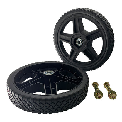 Set of 2 Wheels Kit for Push Mowers 10" Inch
