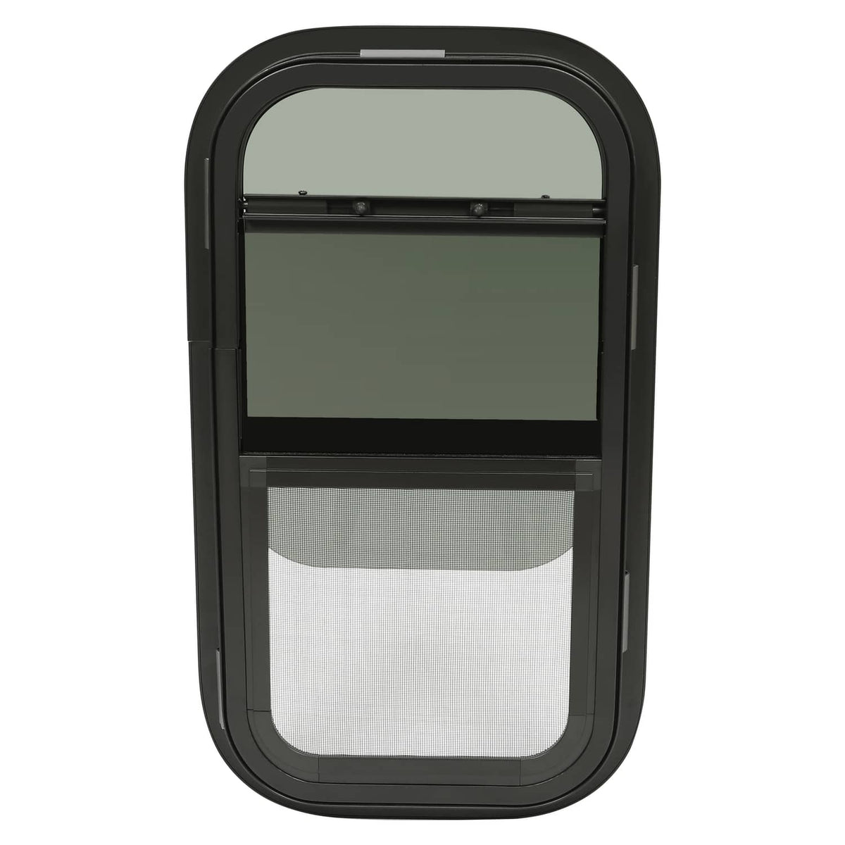 Solidspare 2 Pack 12"L x 22"W Wall Vertical Sliding RV Window Cargo Trailer W/Trim Kit