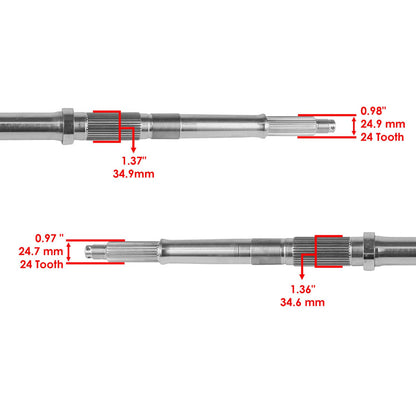 Solidspare Rear Axle Shaft And Wheel Hub for Honda TRX300 Fourtrax 300 2X4 1992-2000