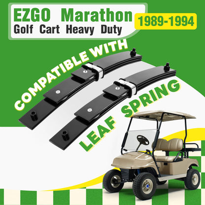 Solidspare For EZGO Marathon 1989-1994 Golf Cart Heavy Duty Front 3-Leaf Spring Set