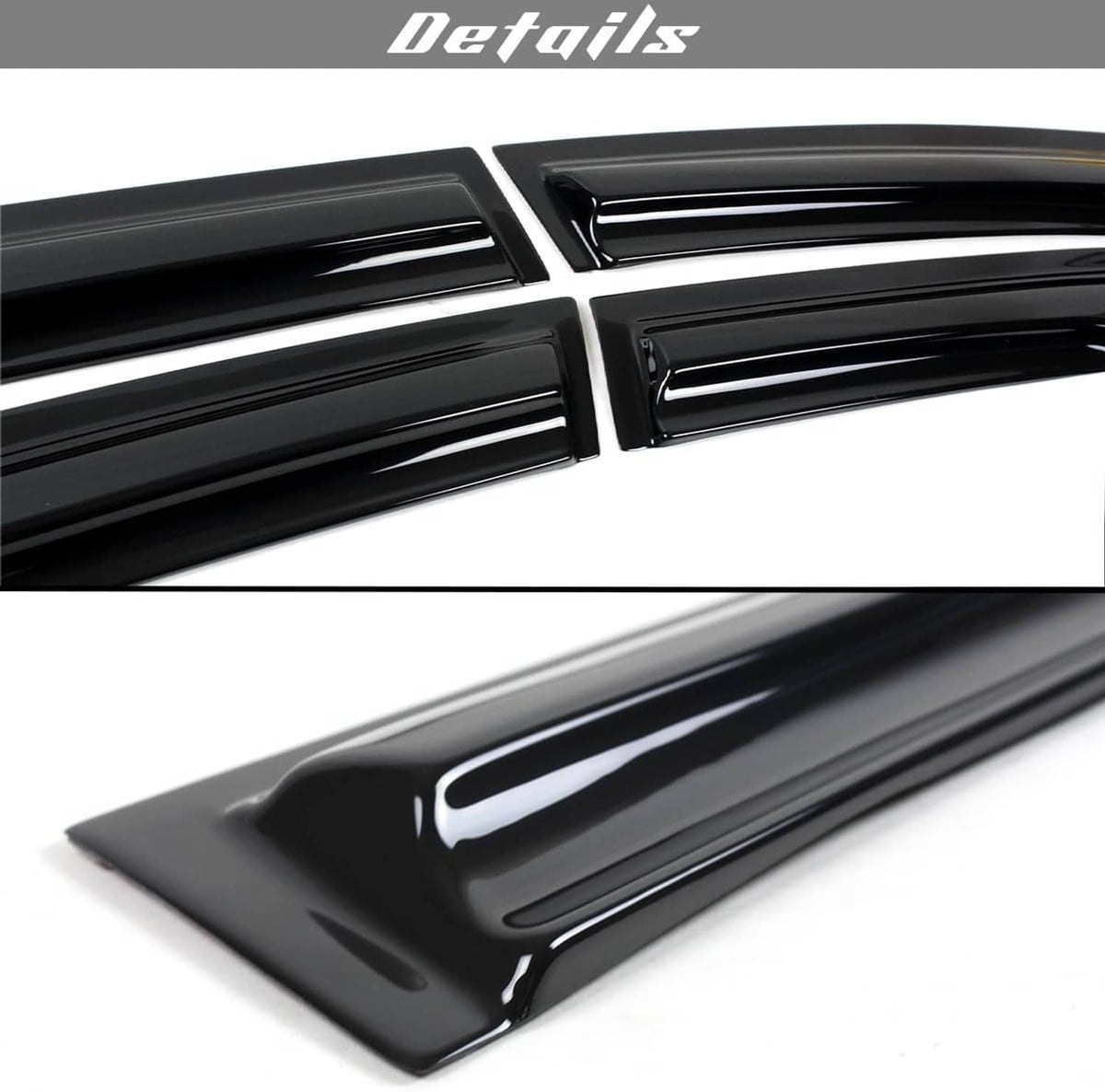 Solidspare New For 2020-2025 Toyota Corolla Sedan JDM Mugen Style Window Visors Rain Guards