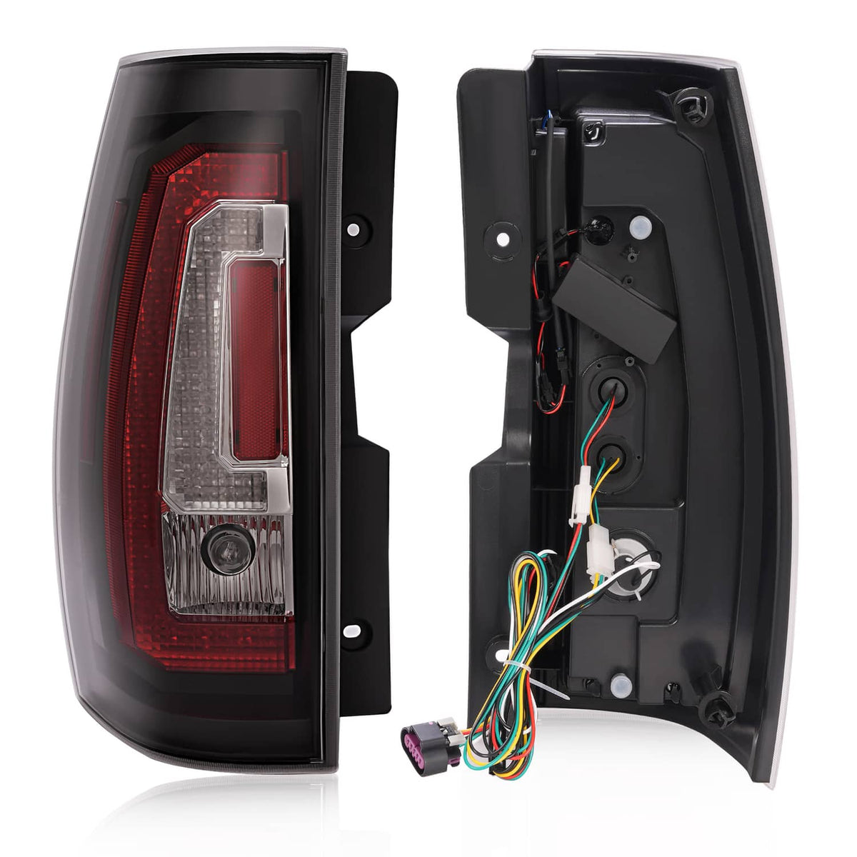 Solid Spare For Chevy Tahoe Suburban GMC Yukon 2007-2014 LED Brake Signal Lamps Tail Lights
