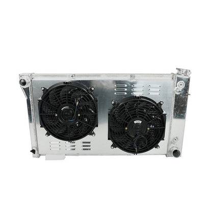 Solidspare 4 Row Core Radiator Fan Shroud For Chevy 1973-1987 C10 C20 C30 Pickup Truck GMC