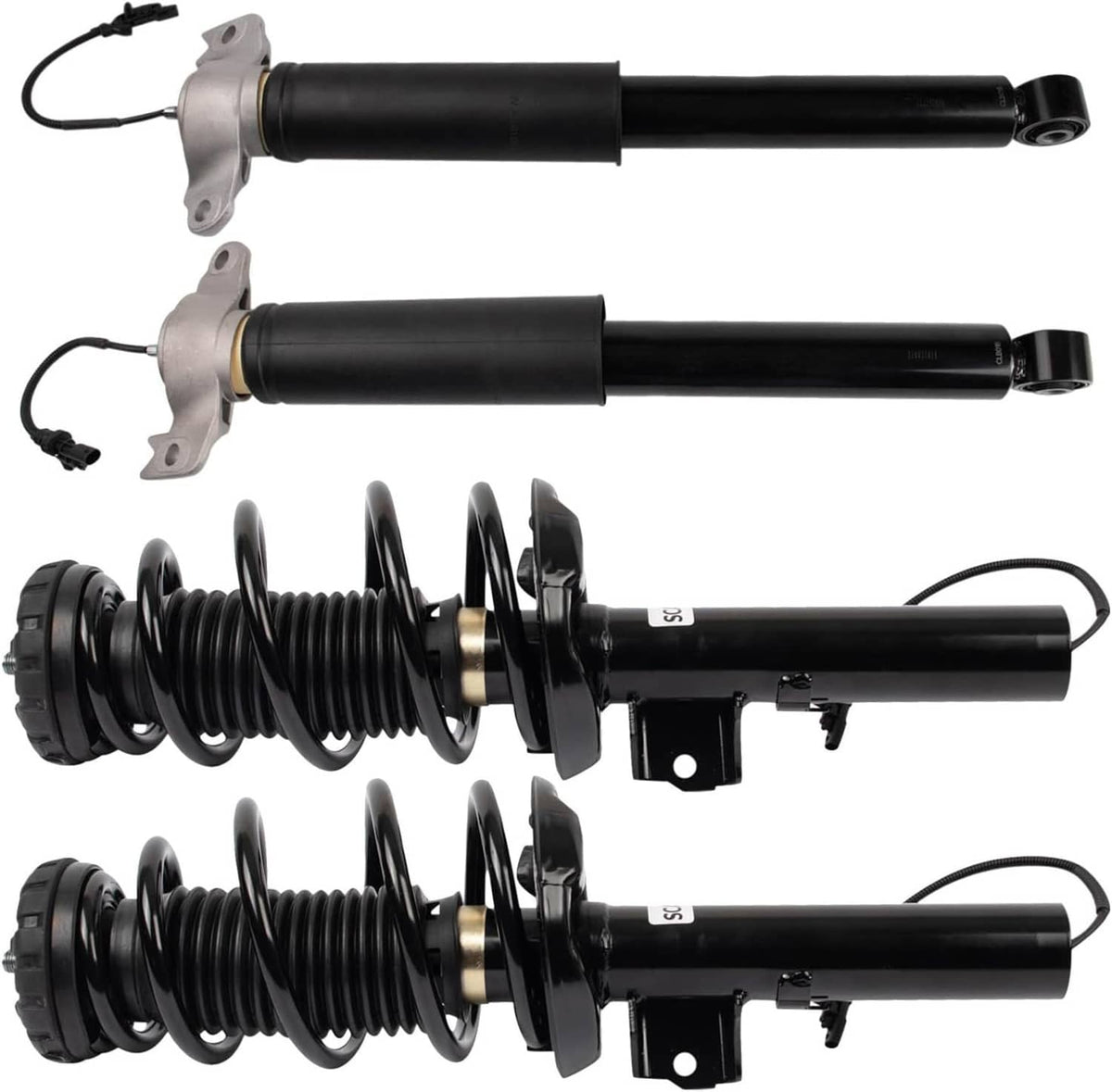 Solidspare 4Pcs Front & Rear Shocks Strut Assys w/Electric for 2013-2019 Cadillac XTS