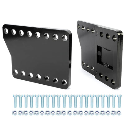 Solidspare Universal Black Steel Snowplow part Mount Drop Brackets Lift Extension Kit