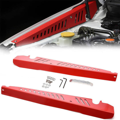 Solidspare Red Performance Fender Shrouds Panel For 2015-2020 Subaru WRX / WRX STI