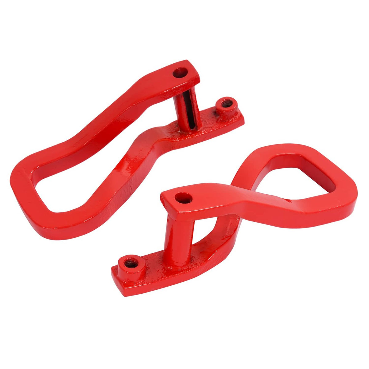 Solid Spare For GMC Sierra 1500 2019-2026 Heavy Duty Front Car Tow Hooks w/ Bolts Red