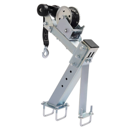 Solidspare Adjustable Sturdy Steel For Heavy Capacity Winch Stand 1400lbs Winch Galvanized