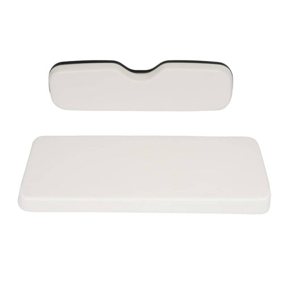 Solidspare White Seat Bottom Backrest Cushion Golf Cart For EZGO RXV,TXT,ST,ST Sport,Valor