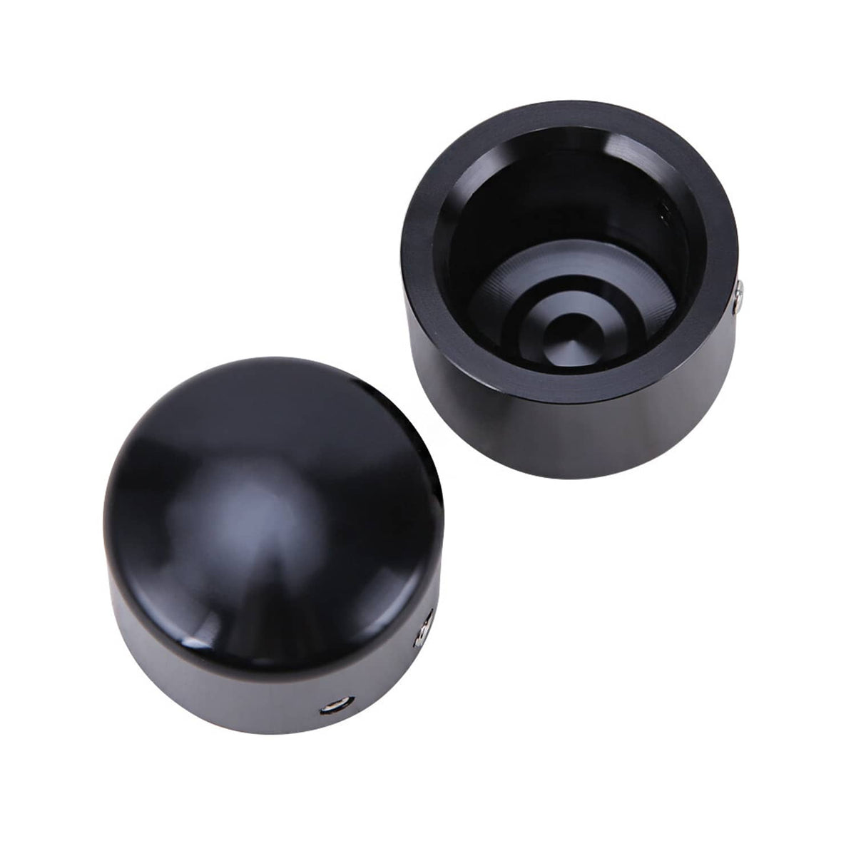 Solidspare Black Front Axle Cap Nut Covers Fit for Harley Touring Street Road Glide King US