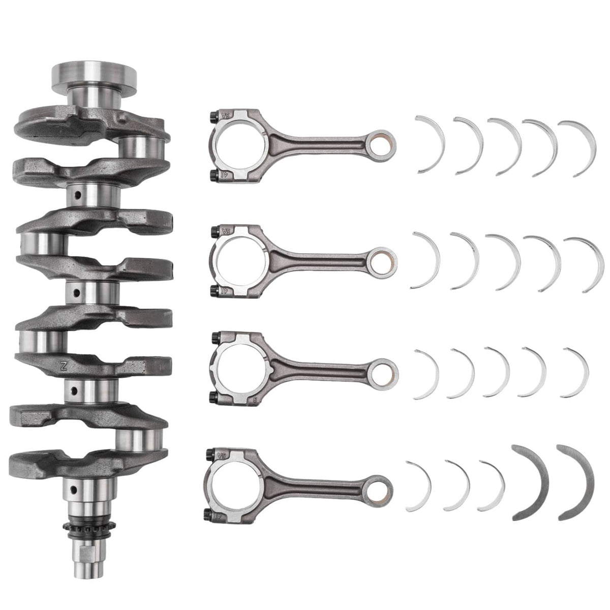 Solidspare Crankshaft & Main Rod Bearing Set for Hyundai Kia 1.6L Turbo Engine Rebuild Kit