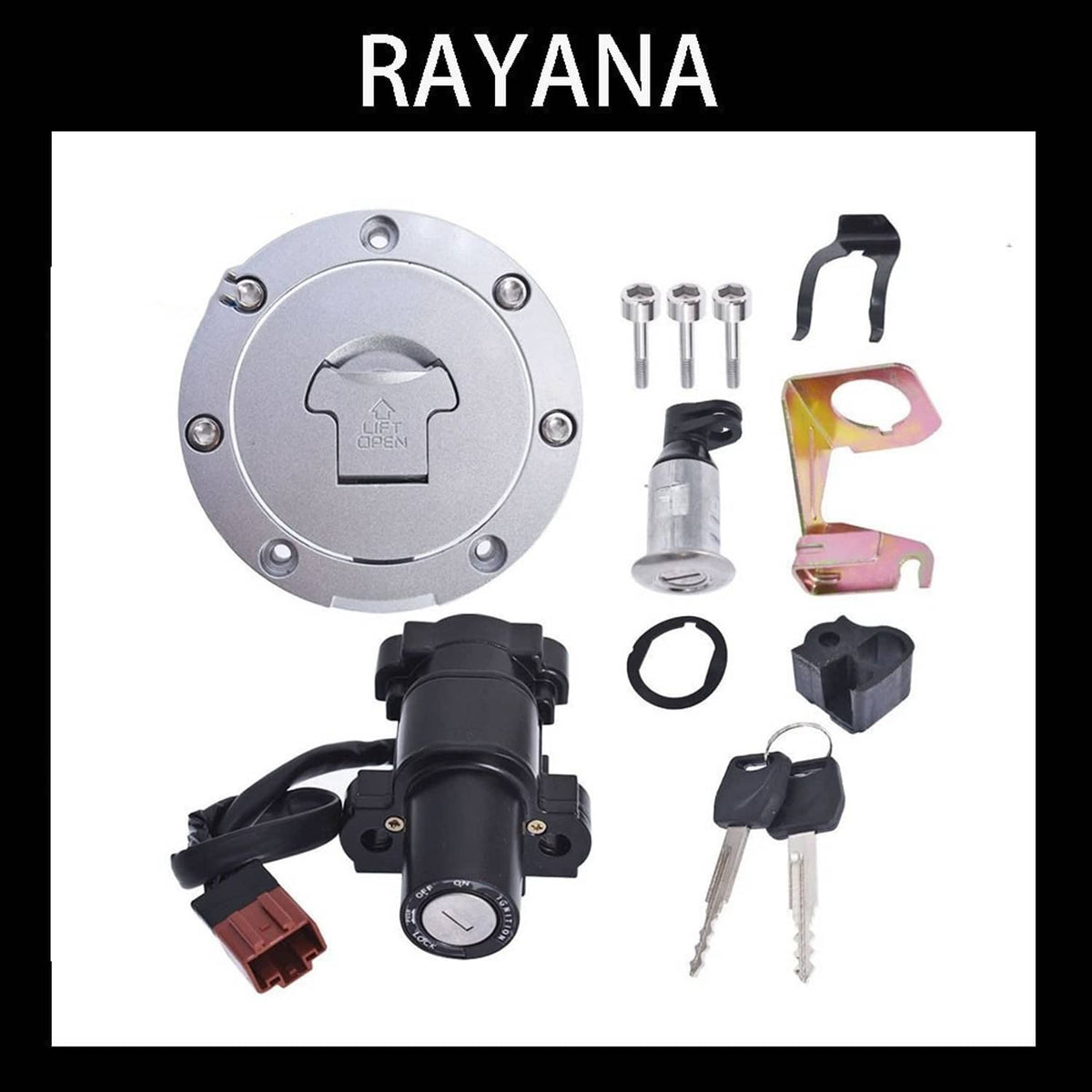 Solidspare For Honda 2007-14 CBR1000RR CBR600RR Ignition Switch Fuel Gas Cap Seat Lock Key