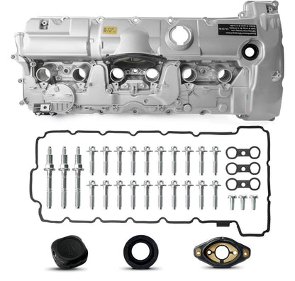 Solidspare Aluminum Upgrade Valve Cover for BMW N52 E70 E82 E90 E91 328i 528i 128i X3 X5 Z4