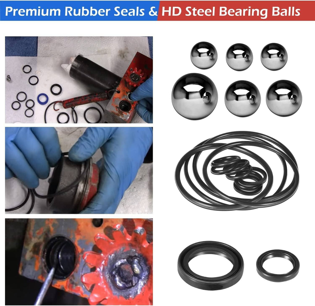Solid Spare 328 Series - Floor Jack Repair Kit Seal Kit For AM200F Matco Floor Jack 2 Ton