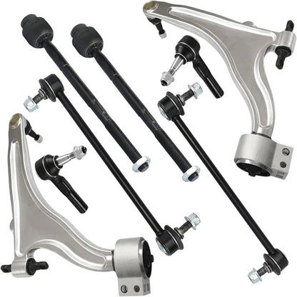 Solidspare 8Pcs Control Arm Ball Joint Tie Rod Sway Bar Link L&R for 2010-2016 Cadillac SRX