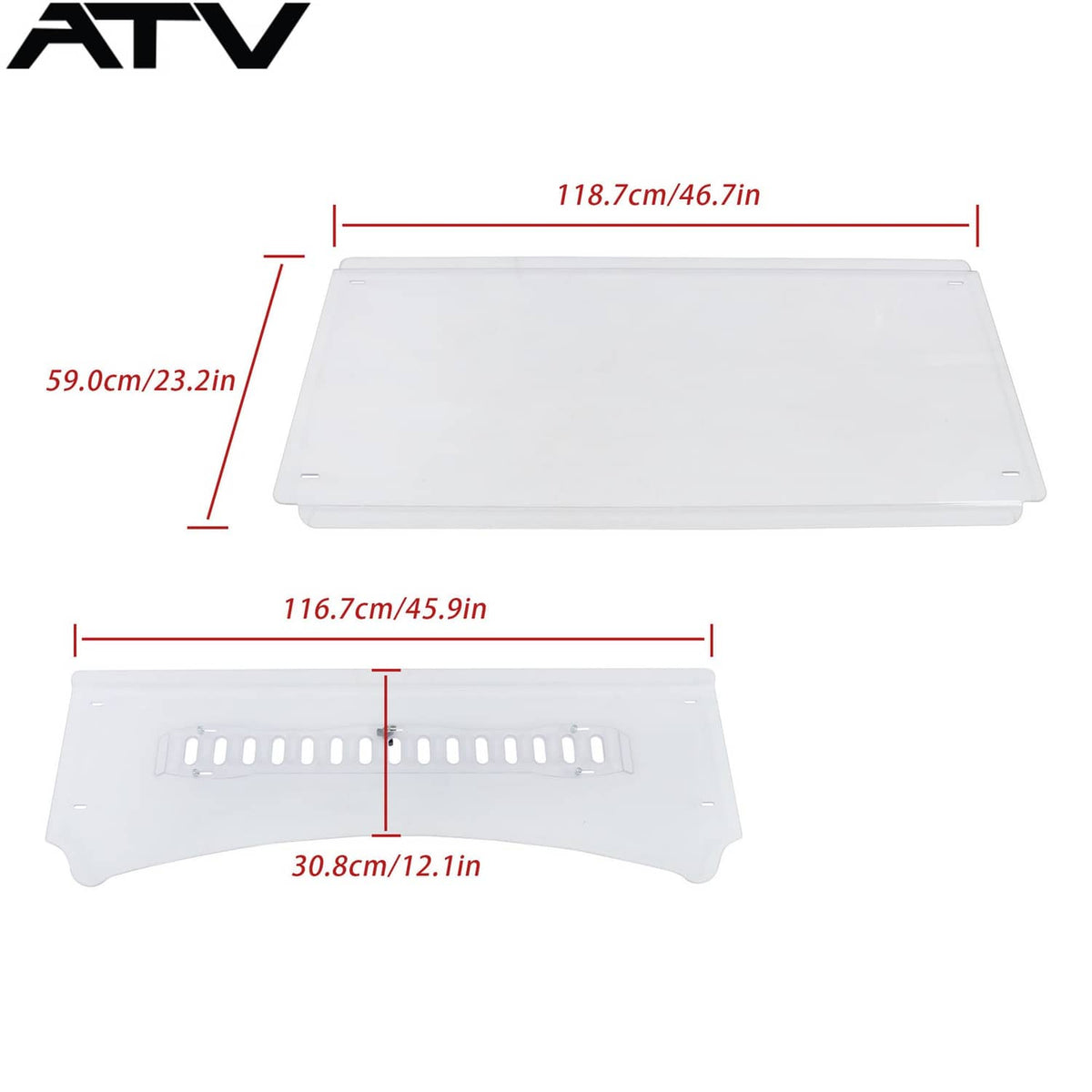 Solidspare For Kubota RTV 900/900XT/900XTG 2006-2012 KB-9LWV-2 Windshield Glass