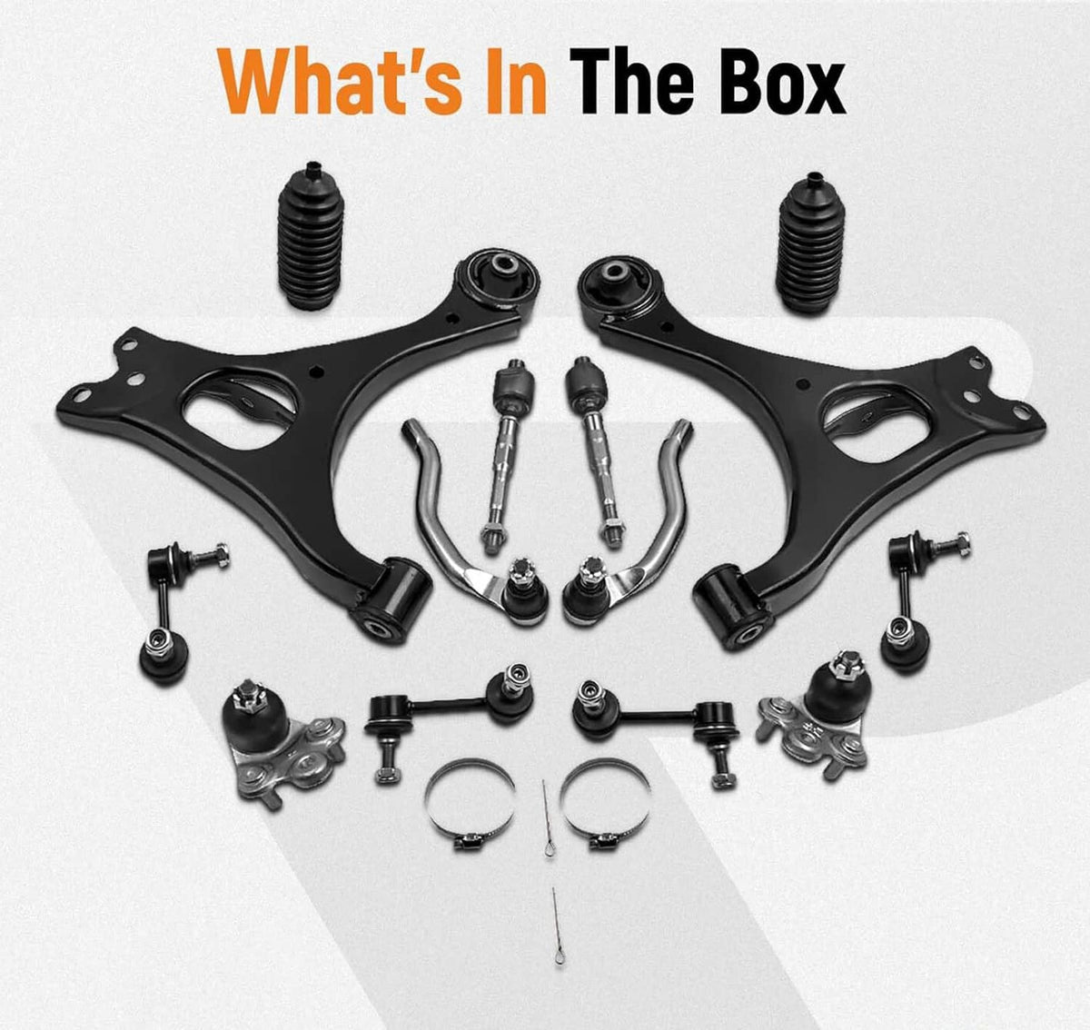 Solidspare 14Pcs Suspension Kit Front Lower Control Arms for Honda Civic 2006-2011 K620383