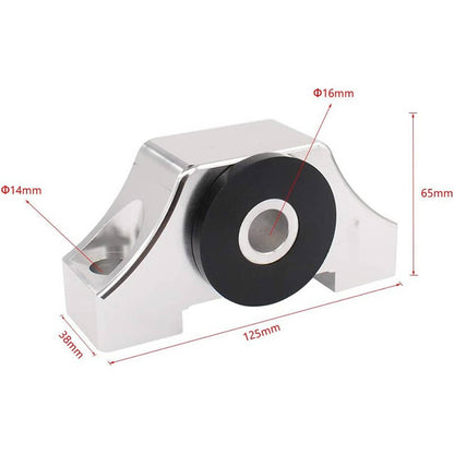 Solidspare 2 Bolt Engine Motor Mount Kit For 1996-00 Civic EK B16 B20 D16 B D Chrome Billet