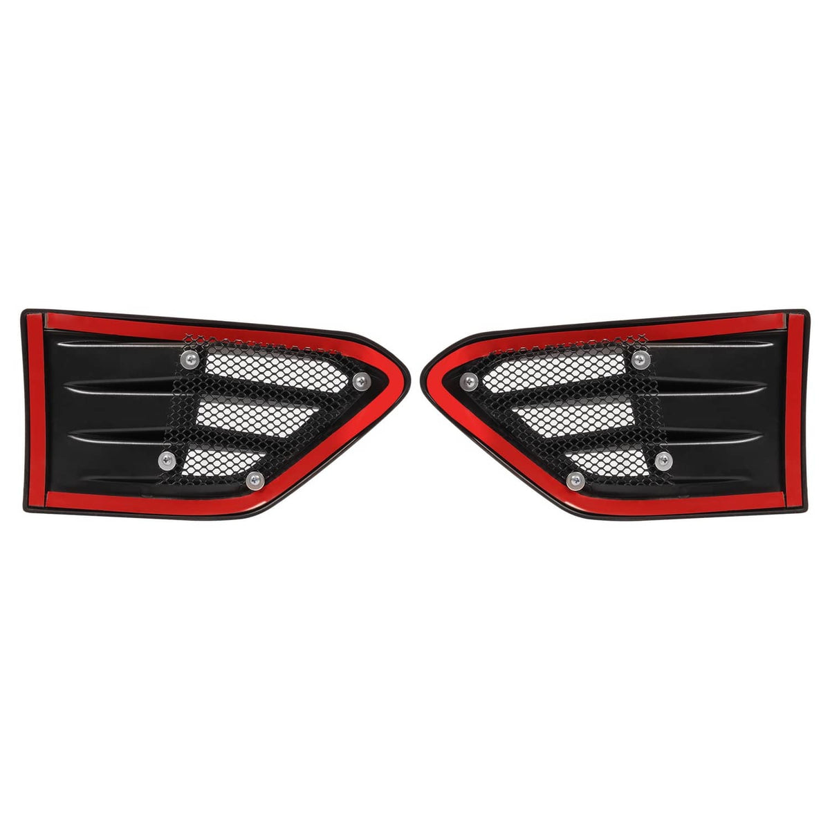 Solid Spare Pair of Fender Air Vent For Ford Ranger 2019-2023 USA Built Matte Black