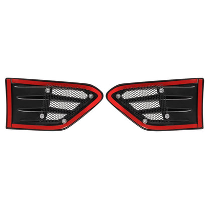 Solid Spare Pair of Fender Air Vent For Ford Ranger 2019-2023 USA Built Matte Black