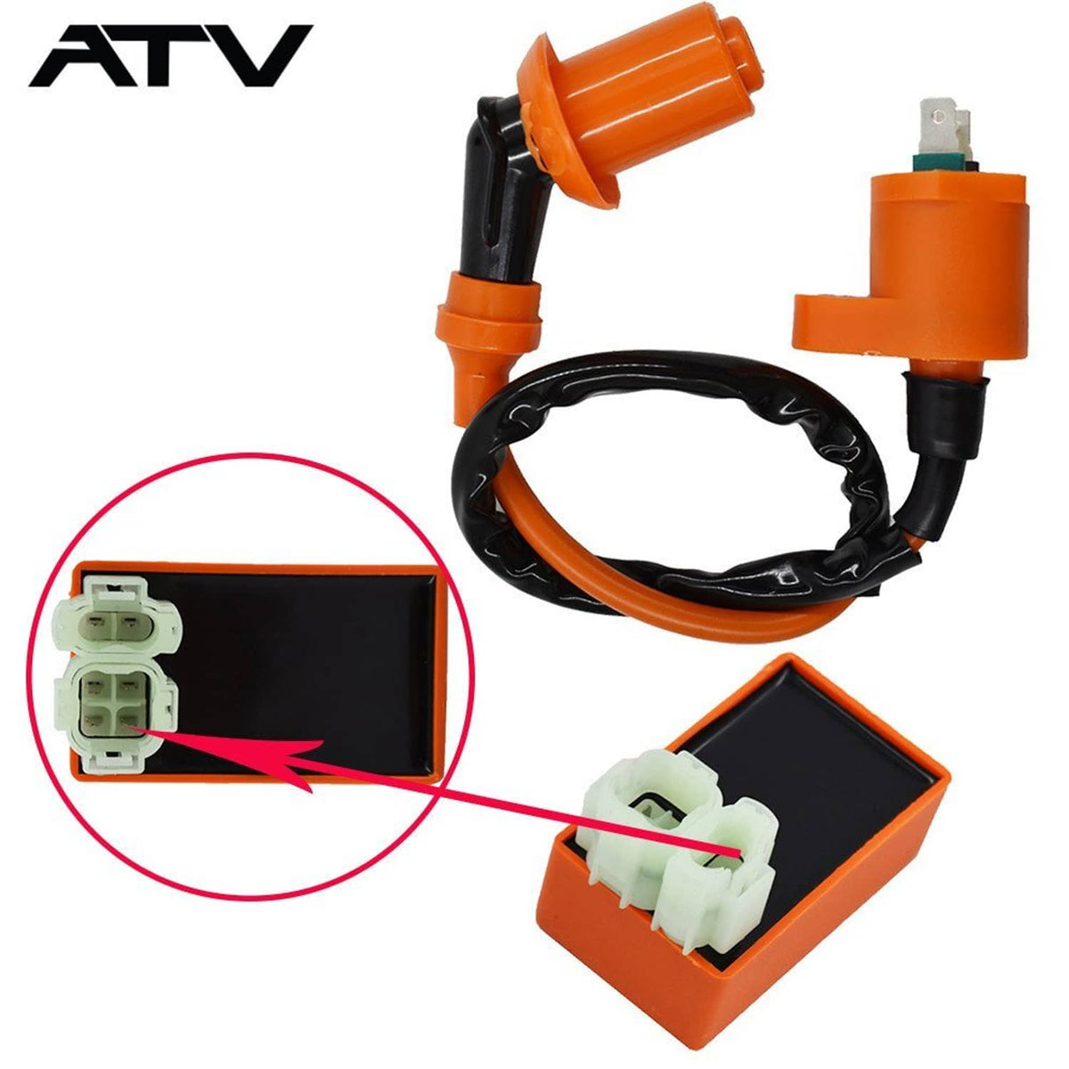 Solidspare Generic Ignition Coil & AC CDI Box For Honda Foreman 400 450 TRX400 450 FourTrax