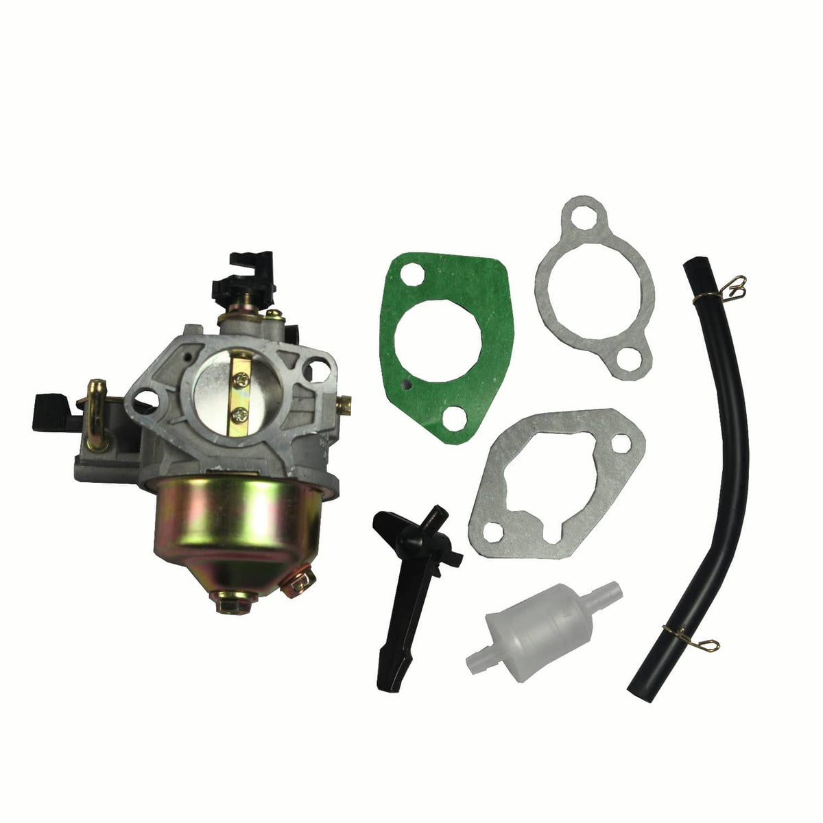 Solidspare Carburetor W/ Fuel Line Fit For Honda  GX390 13hp GX340 11hp 16100-ZF6-V01 Carb