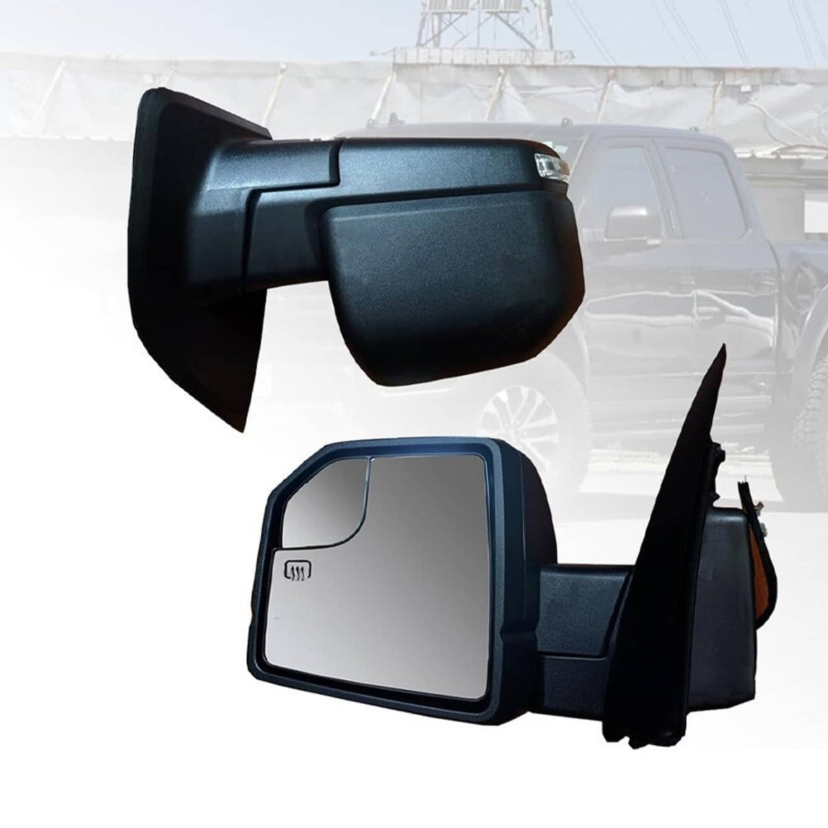 Solidspare New Passenger Right Side Door Mirror Power w/Lamp FL3Z17682CB For 2015-2020 Ford