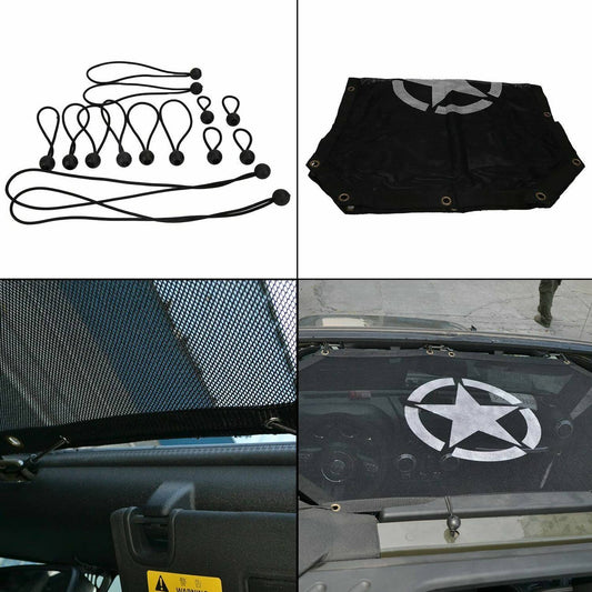 Solid Spare Five Star Sun Shade Bimini Bikini Top for 2 4 Door 2Dr 4Dr Jeep Wrangler JK JKU