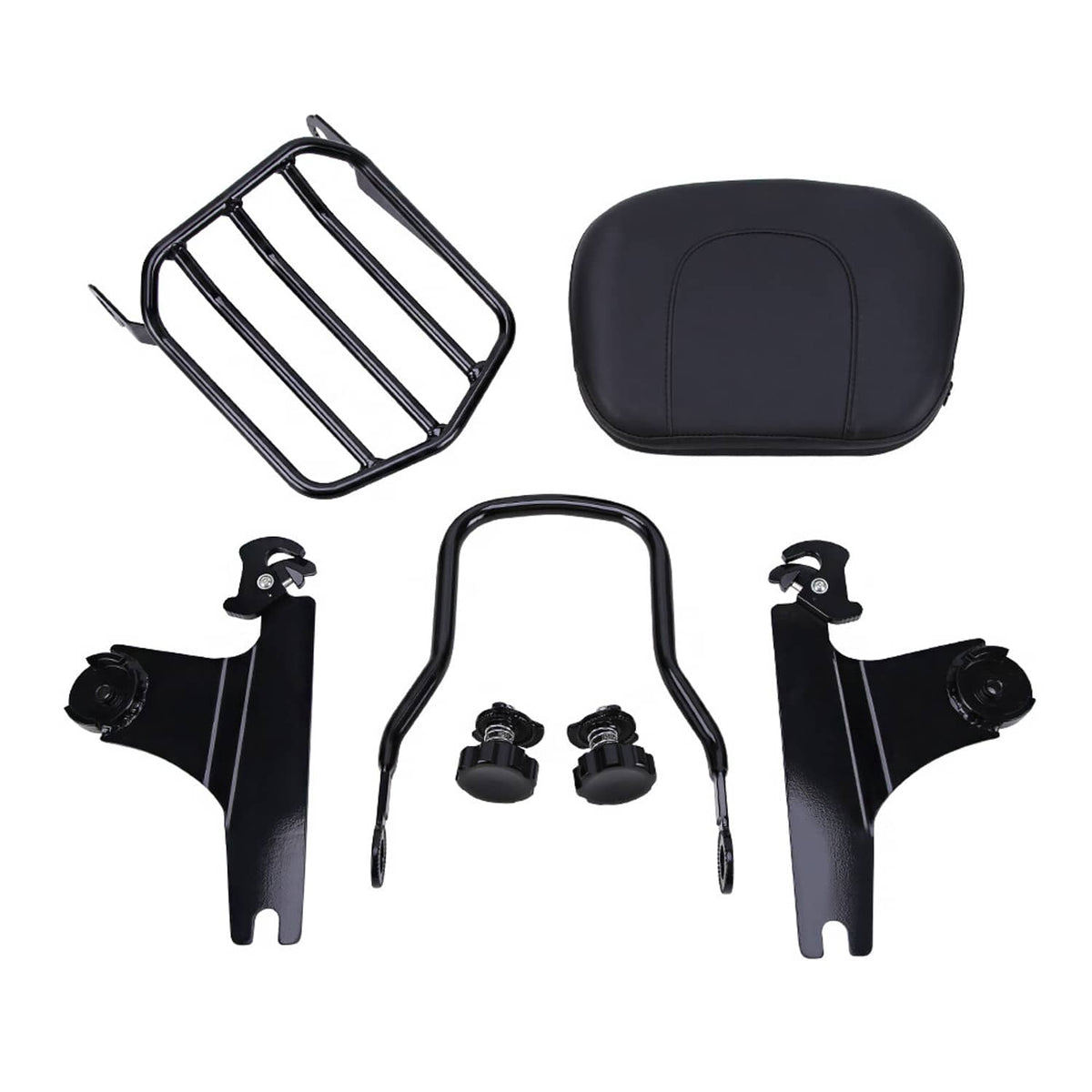 Solidspare Detachable Sissy Bar Backrest Luggage Rack For 1994-2003 Sportster XL1200 883