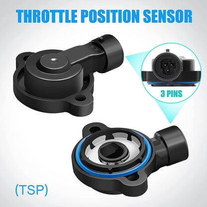Solidspare Throttle Position Sensor+TPS Idle Air Control Valve For Chevy GMC Buick Cadillac