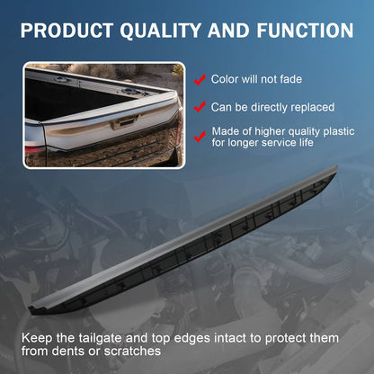 Solidspare For 2016-2021 Nissan Titan Rear Tailgate Bed Cap Molding Fit 93486-EZ00A