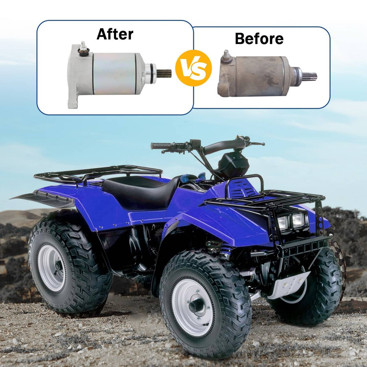 Solidspare Starter For Suzuki King Quad 300 250 1991-2002 Quadrunner 250 LTF250 31100-19B00