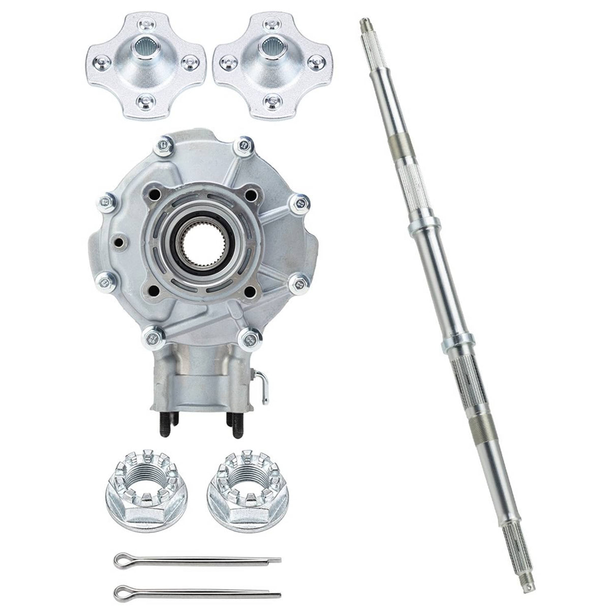 Solidspare Rear Differential Axle Shaft Wheel Hub Kit For Honda TRX300 Fourtrax 300 88-2000