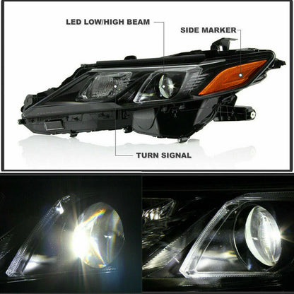 LED Driver Headlight For 2018 2019-2022-2024 Toyota Camry L LE SE Headlamp Left