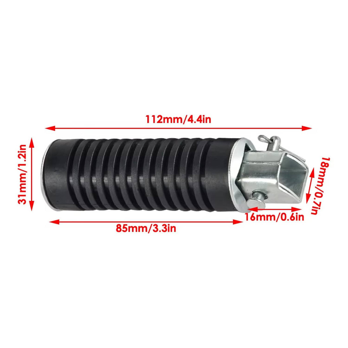 Solid Spare Rear Step Footrest Pillion For Honda CT90 Trail XL250 XL350 GL1000 Z50A CA72