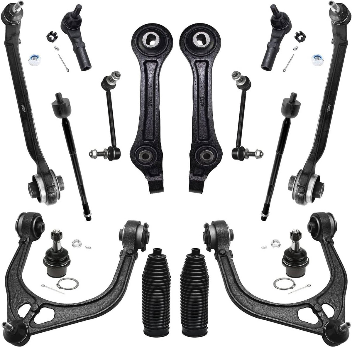 Solidspare 16Pcs Suspension Front Control Arm Kit for 2011-19 Dodge Charger Challenger 300