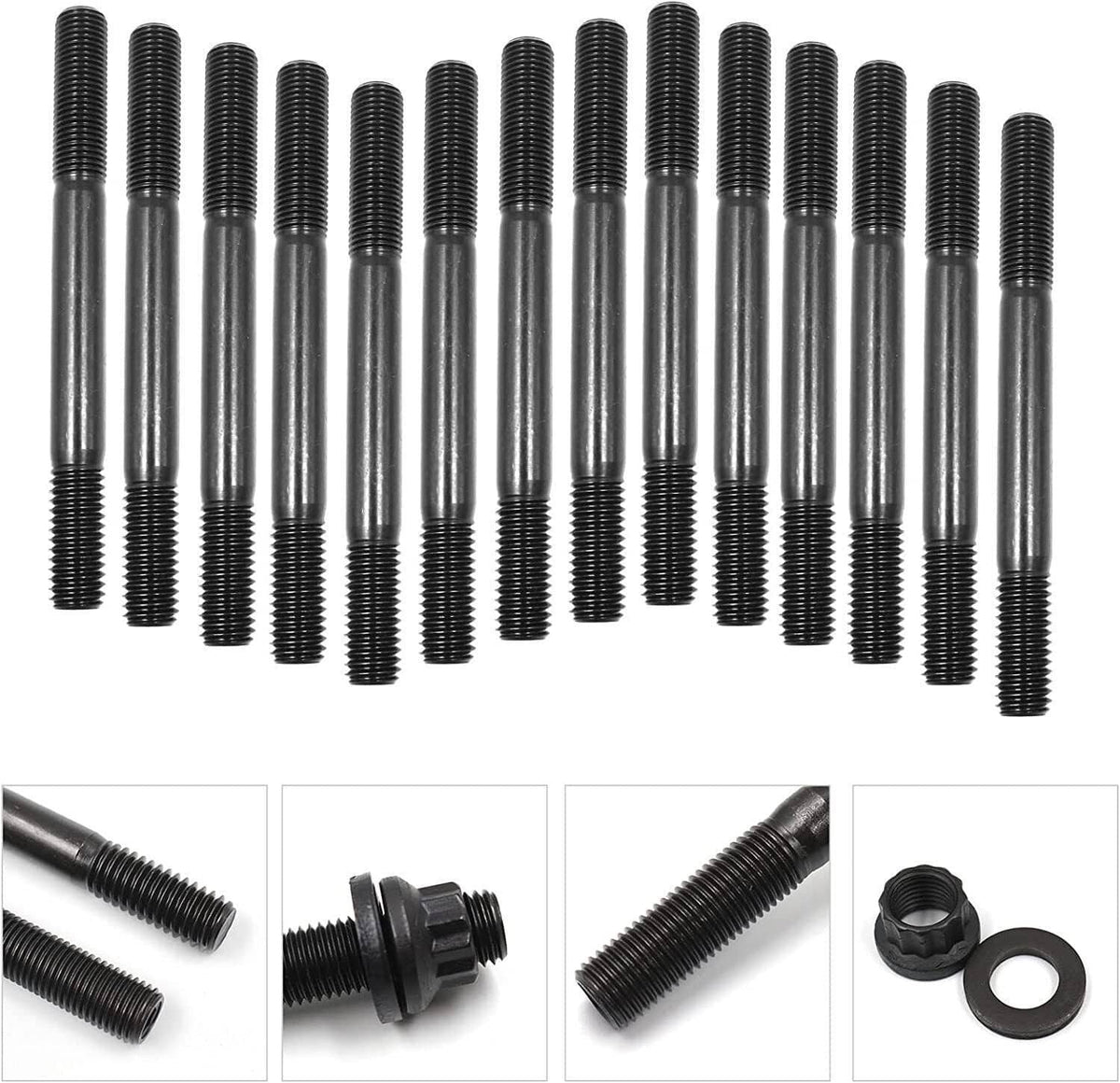 Solidspare PCE279.1001 Cylinder Head Stud Kit For Small Block Chevy SBC 265 267 283 302 350