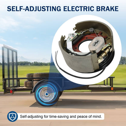 Solidspare NEW 4pcs 12-1/4x5" 12K 15K Electric Backing Plate Trailer Brake Fits Dexter 5"