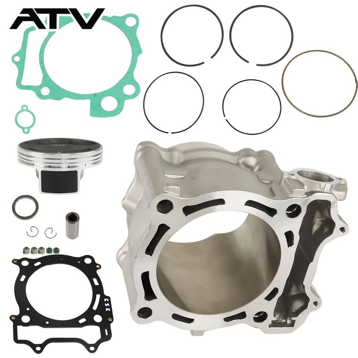 Solidspare Cylinder Piston Gasket Top End Rebuild Kit For 2009-2023 Yamaha YFZ450R 95mm