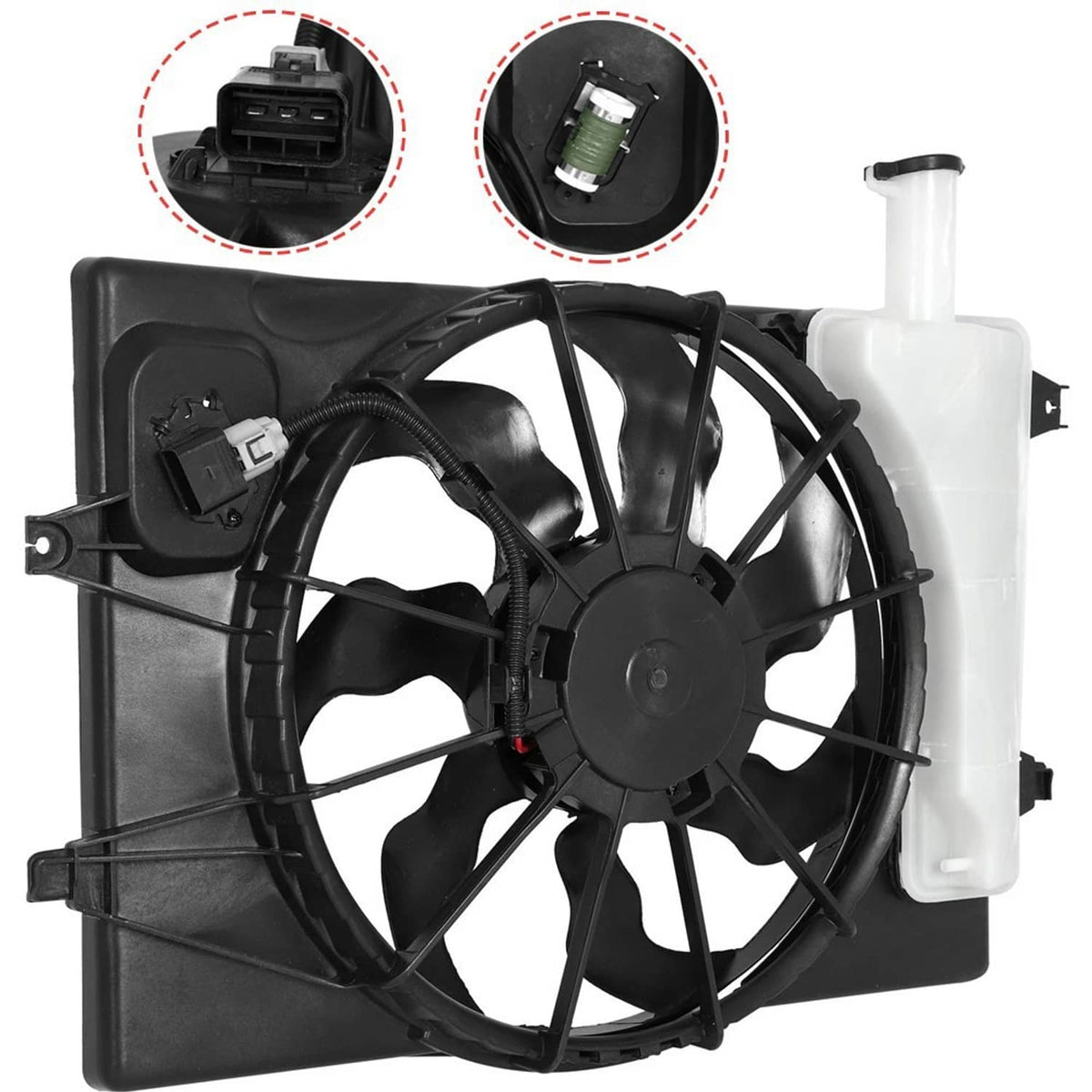 Solidspare New Engine Radiator Cooling Fan for 2017-20 Hyundai Elantra 19-22 Kia Forte 2.0L