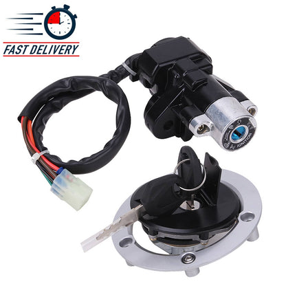 Solidspare Ignition Switch Fuel Gas Tank Cap Lock Keys for Suzuki GSF650 1200 1250 Bandit