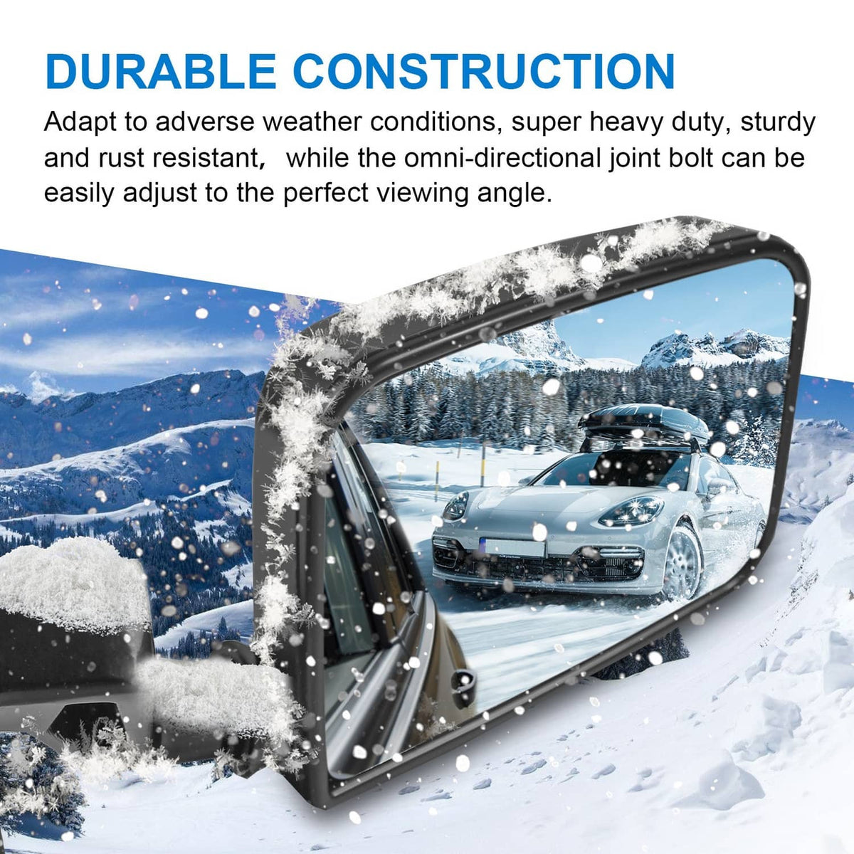 Solidspare Manual Side View Black Door Mirrors pair For 87-02 Jeep Wrangler Pair Set