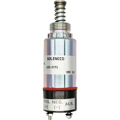 Solid Spare 12V Fuel Shutoff Solenoid for Caterpillar Combine 465 460 470 9X-5312 125-5771