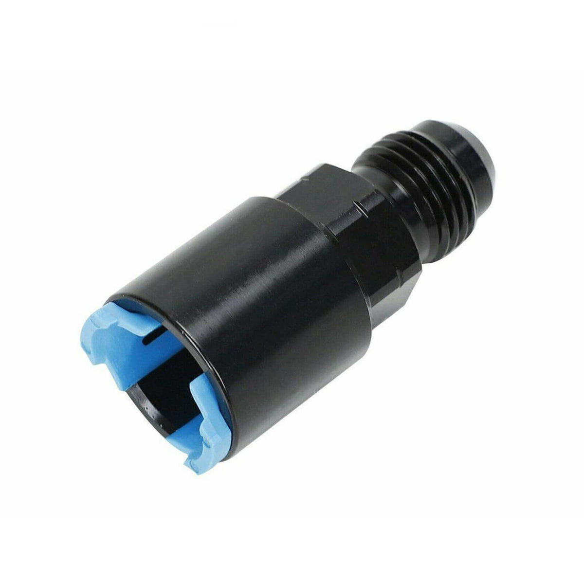 Solidspare Black -6AN AN6 Fuel Adapter Fitting to 3/8 GM Quick Connect LS W/ Clip Female