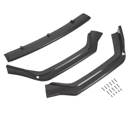 Solid Spare For Infiniti Q50 Sport 2018-2023 Carbon Fiber Front Bumper Lip Spoiler Splitter