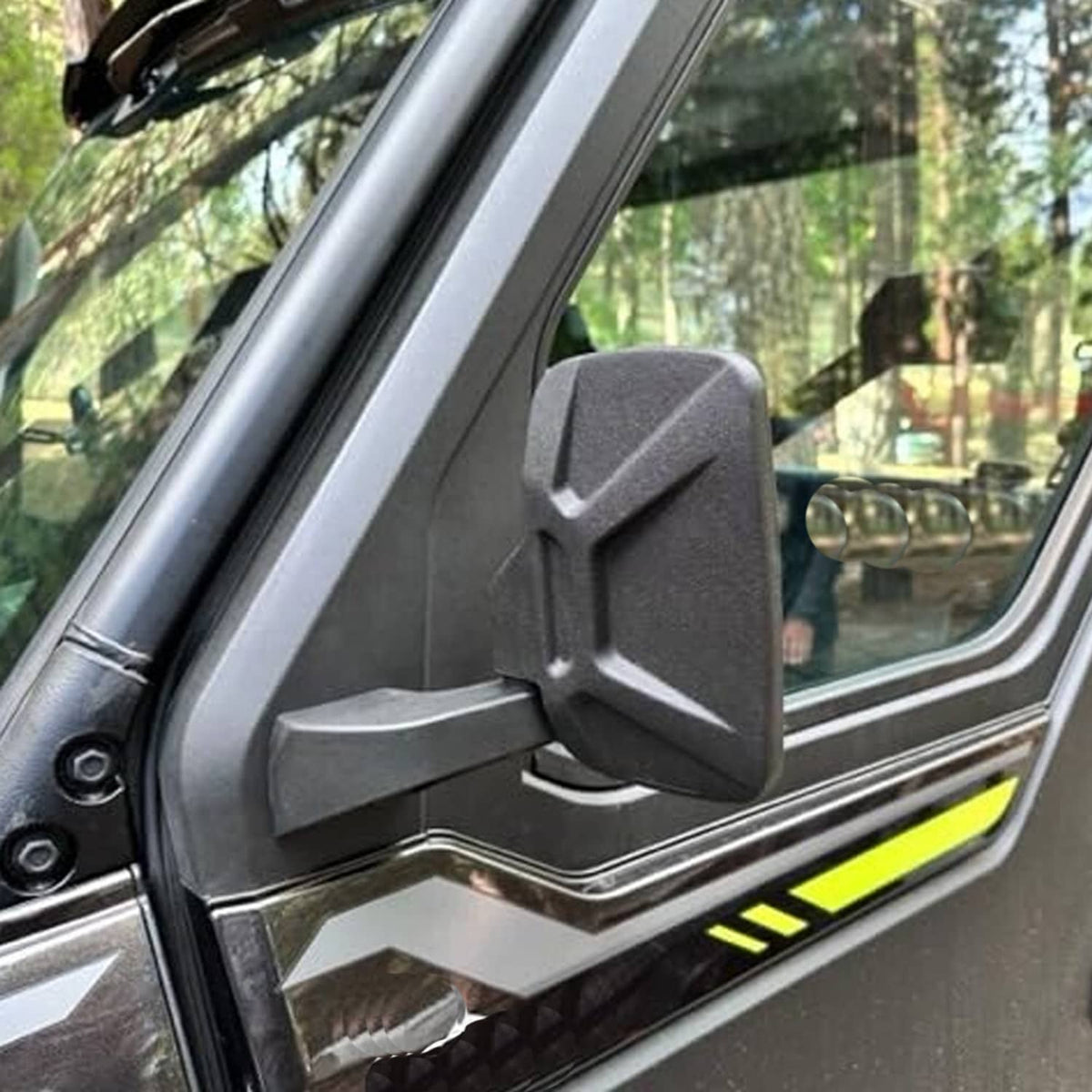 Solidspare Pair UTV Side View Mirrors Door Mounted for Polaris Ranger 1000 Crew XP SP 570