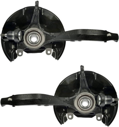 Solidspare Front Steering Knuckles & Wheel Hub Bearings for 2009 2010-2012 Honda Accord TSX