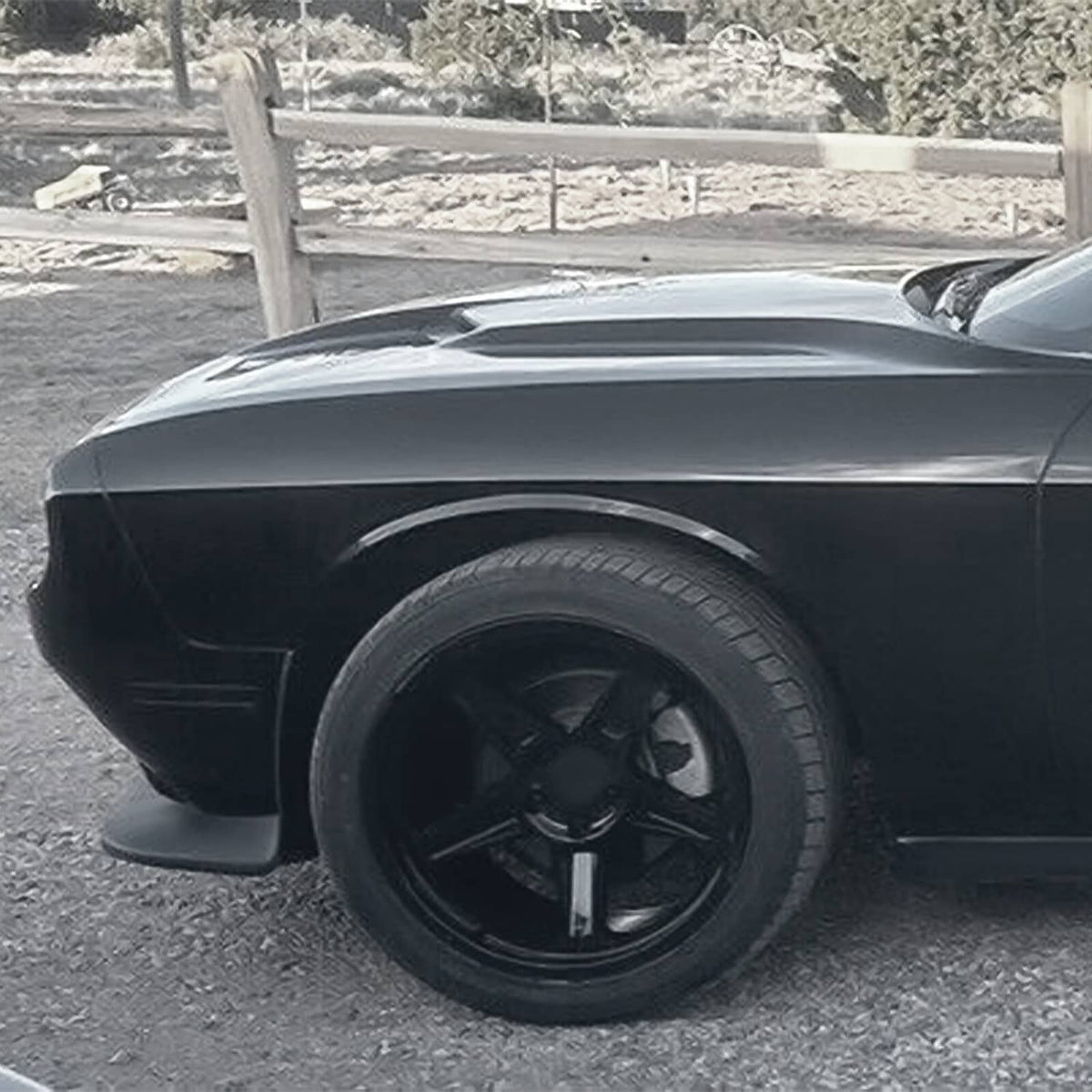 Solid Spare For Dodge Challenger GT & SRT & R/T 2015-2023 Front Bumper Lip Valance Splitter